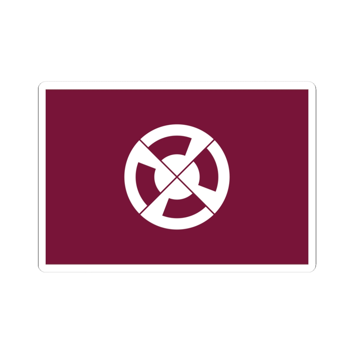 Flag of Shimabara Nagasaki (Japan) STICKER Vinyl Kiss-Cut Decal