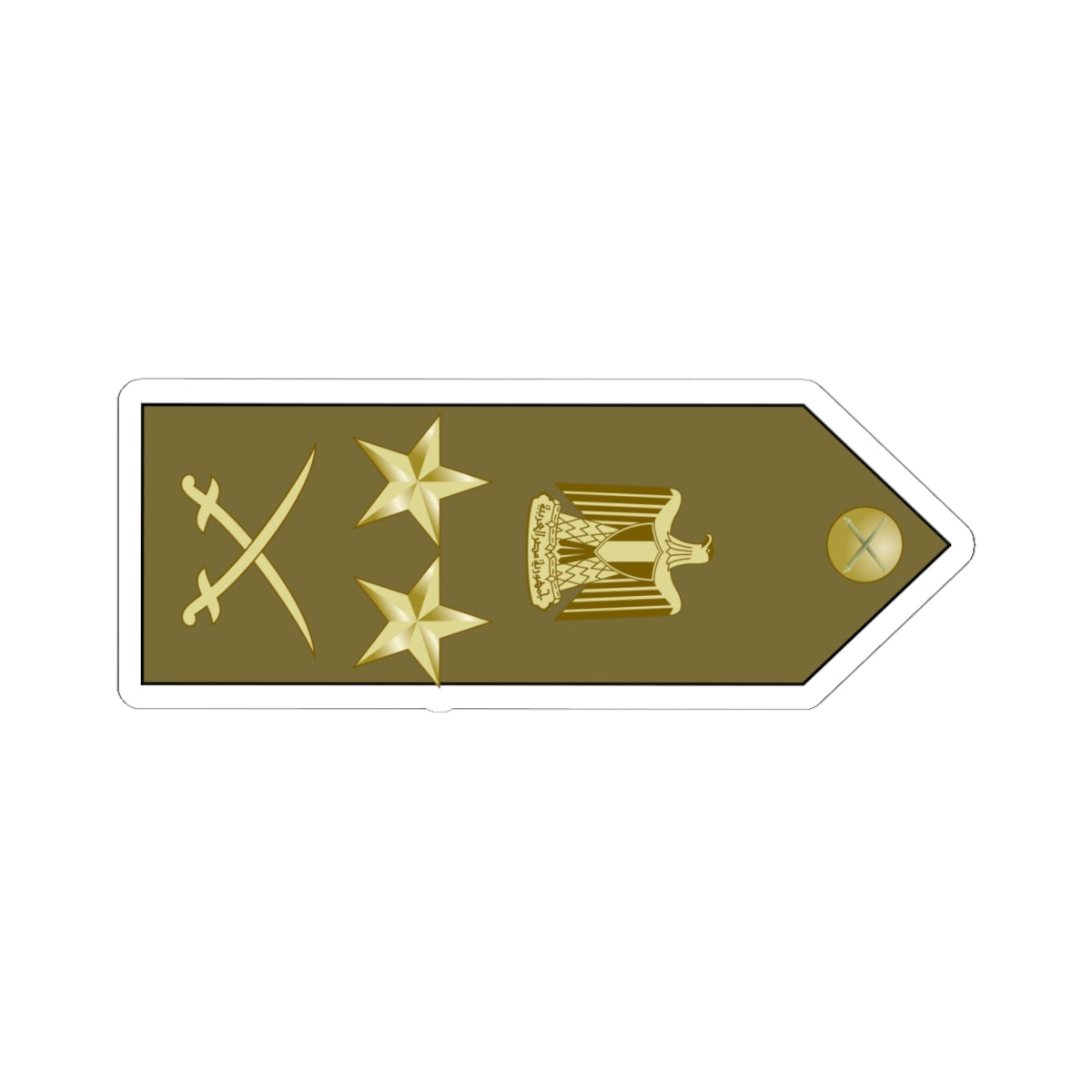 EgyptianArmyInsignia ColonelGeneral rotated (Egypt) (Military Rank) STICKER Vinyl Kiss-Cut Decal