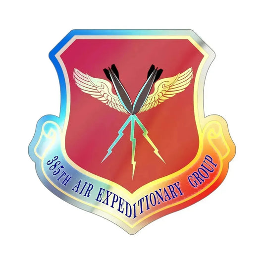 385th Air Expeditionary Group (U.S. Air Force) Holographic STICKER Die-Cut Vinyl Decal 6 Inch Holographic - The Sticker Space