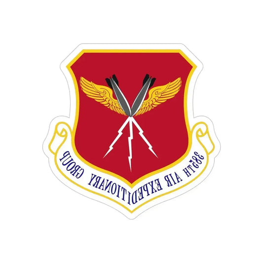 385th Air Expeditionary Group (U.S. Air Force) REVERSE PRINT Transparent Die-Cut STICKER 6 Inch Die-Cut Transparent - The Sticker Space