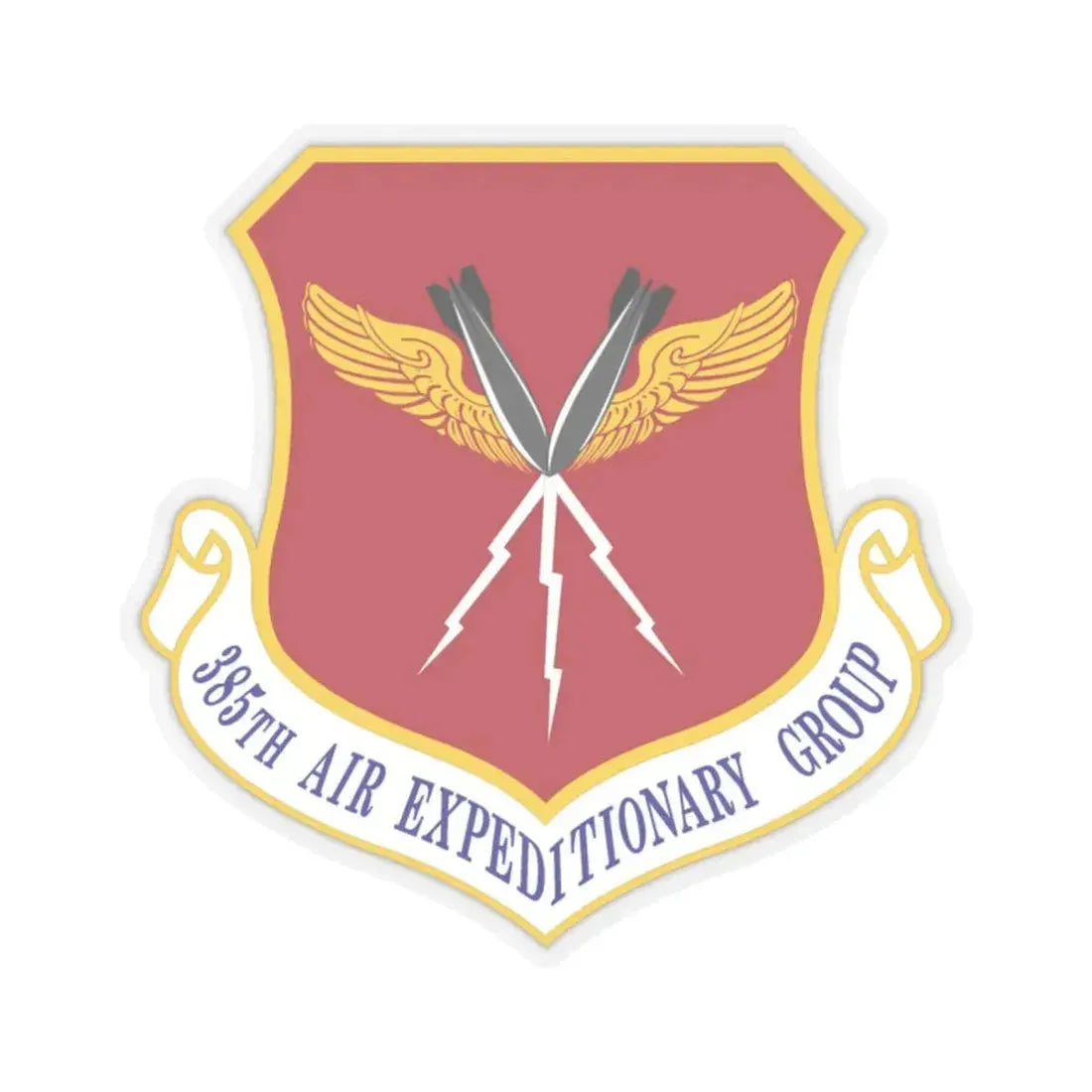 385th Air Expeditionary Group (U.S. Air Force) STICKER Vinyl Kiss-Cut Decal 2 Inch Transparent - The Sticker Space