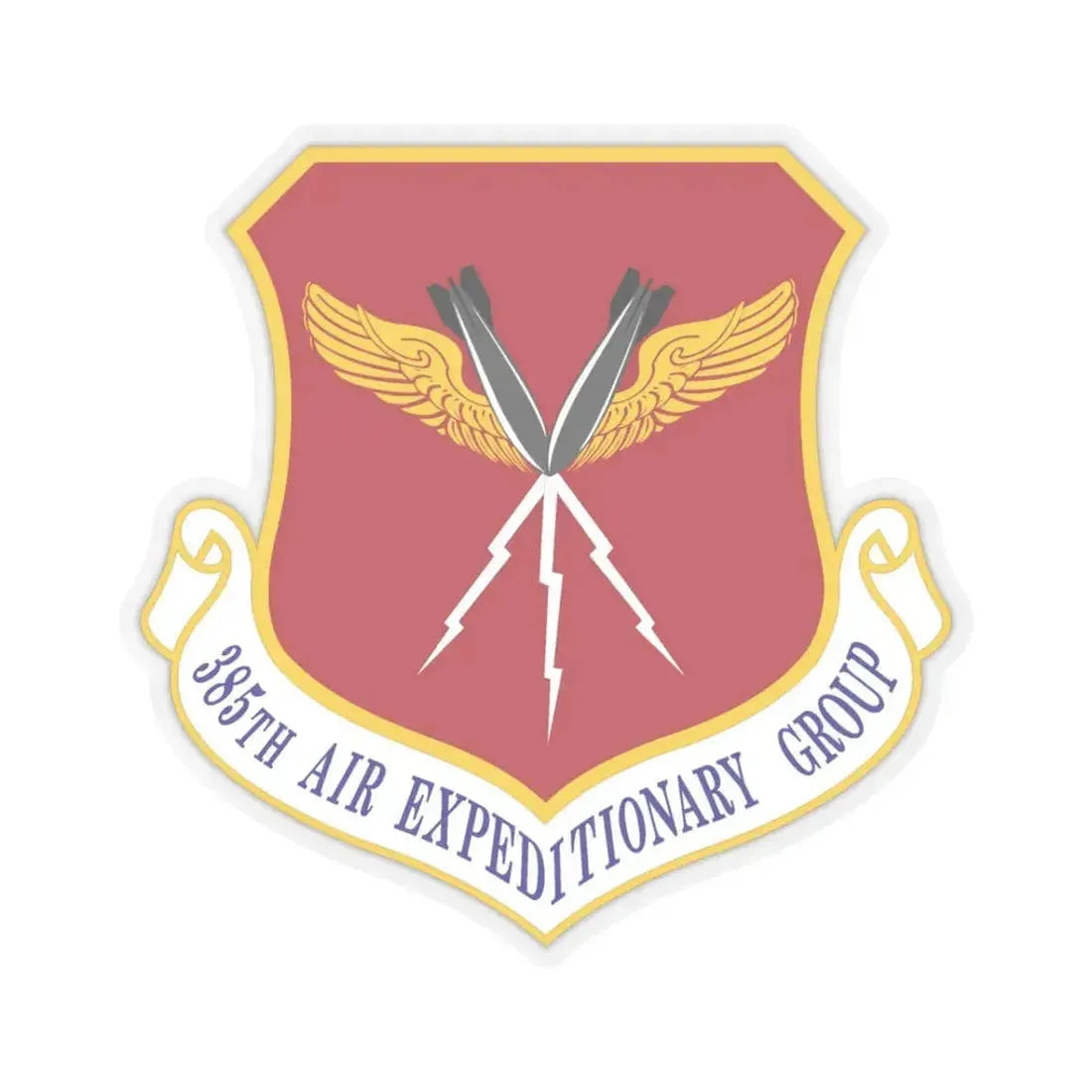 385th Air Expeditionary Group (U.S. Air Force) STICKER Vinyl Kiss-Cut Decal 3 Inch Transparent - The Sticker Space
