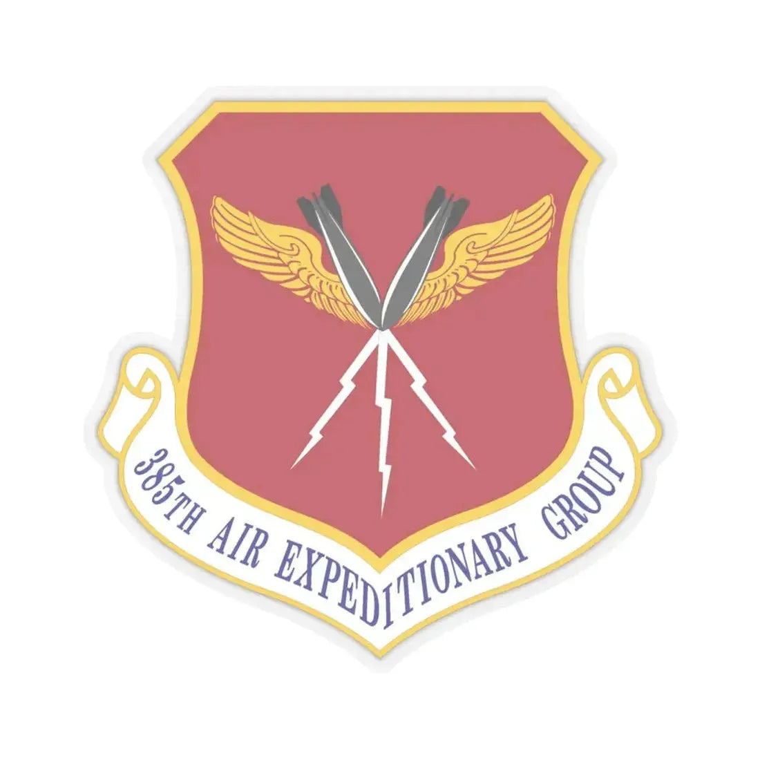 385th Air Expeditionary Group (U.S. Air Force) STICKER Vinyl Kiss-Cut Decal 4 Inch Transparent - The Sticker Space