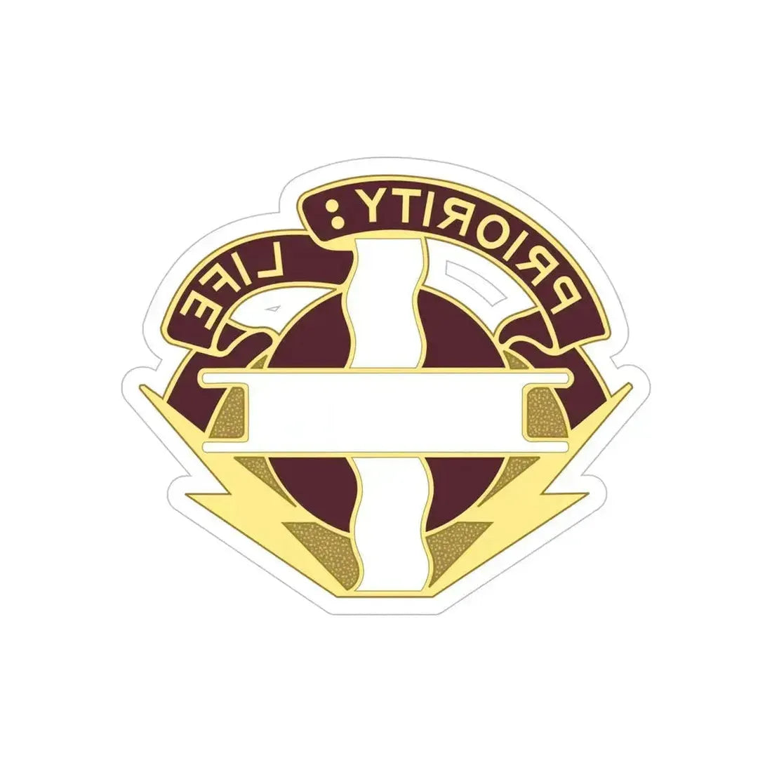 385th Field Hospital (U.S. Army) REVERSE PRINT Transparent Die-Cut STICKER 6 Inch Die-Cut Transparent - The Sticker Space