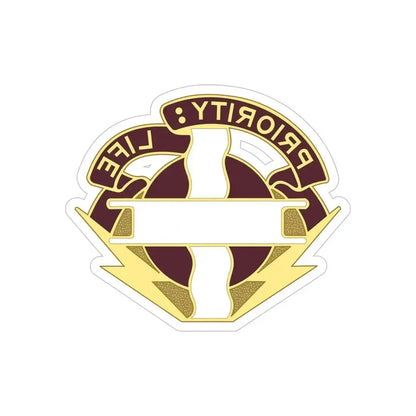 385th Field Hospital (U.S. Army) REVERSE PRINT Transparent Die-Cut STICKER 6 Inch Die-Cut Transparent - The Sticker Space