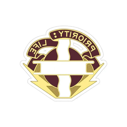 385th Field Hospital (U.S. Army) REVERSE PRINT Transparent Die-Cut STICKER 6 Inch Die-Cut Transparent - The Sticker Space