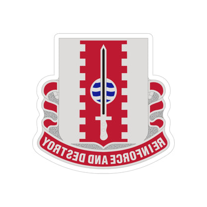 386 Engineer Battalion (U.S. Army) REVERSE PRINT Transparent STICKER-3 Inch-The Sticker Space