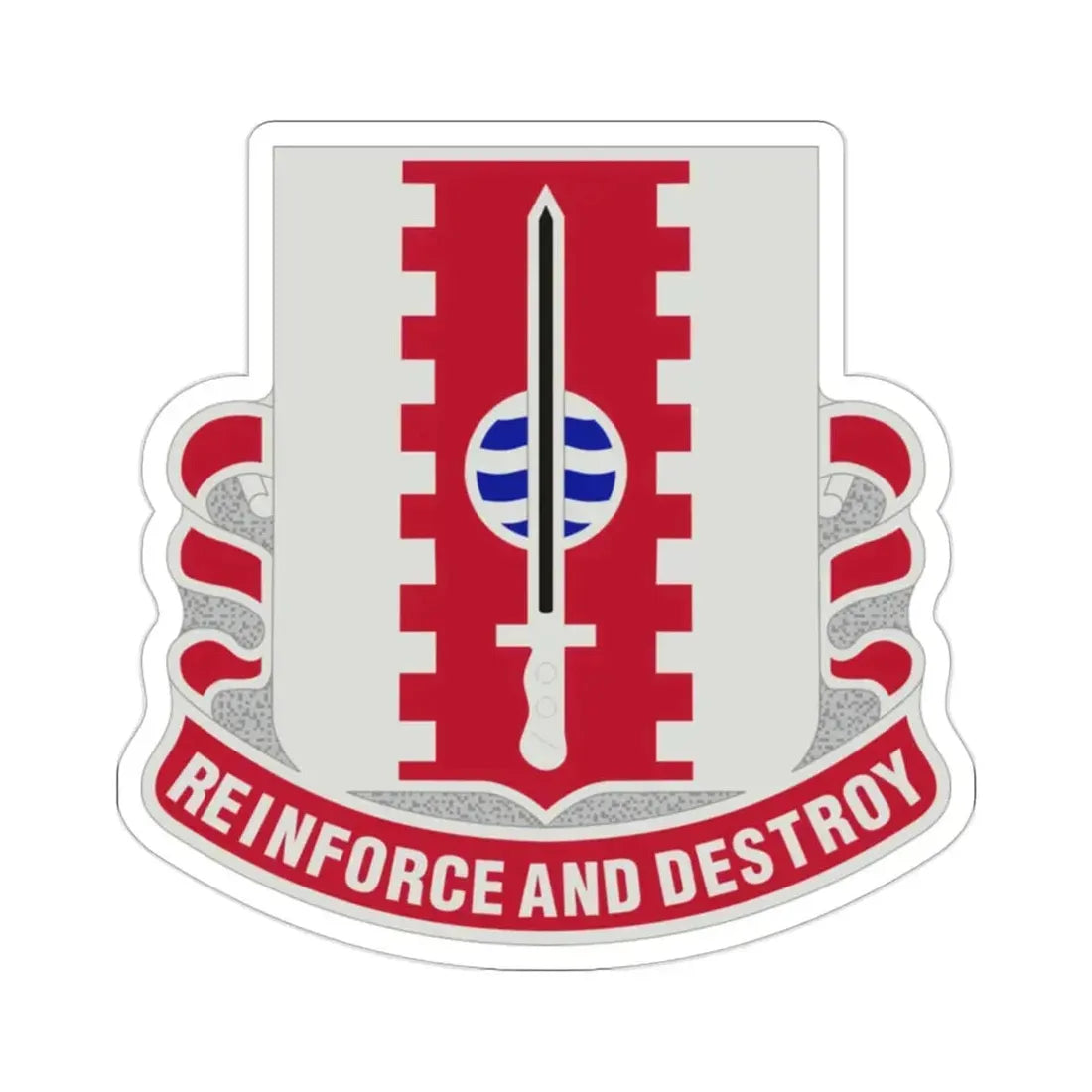 386 Engineer Battalion (U.S. Army) STICKER Vinyl Die-Cut Decal 2 Inch - The Sticker Space