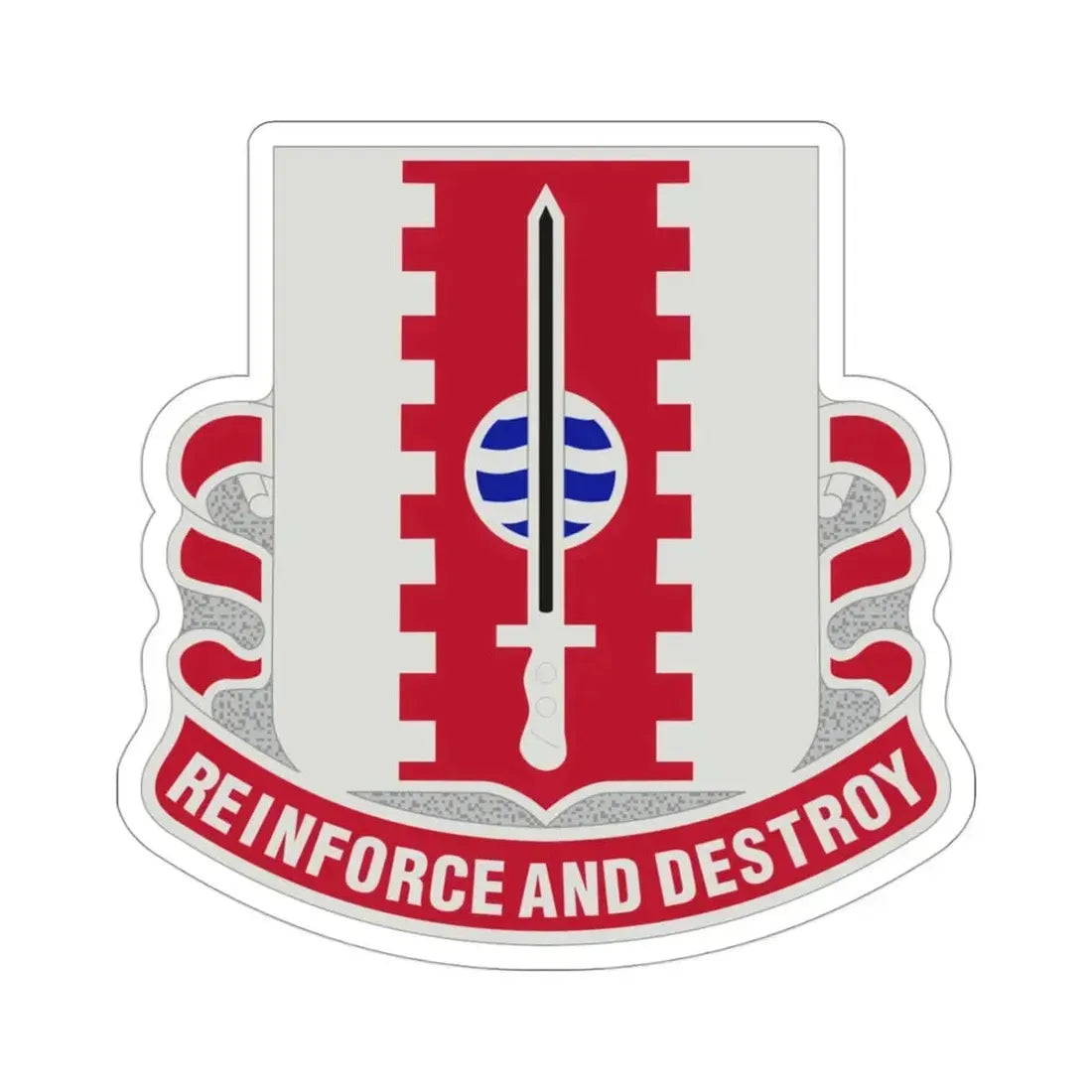 386 Engineer Battalion (U.S. Army) STICKER Vinyl Die-Cut Decal 3 Inch - The Sticker Space