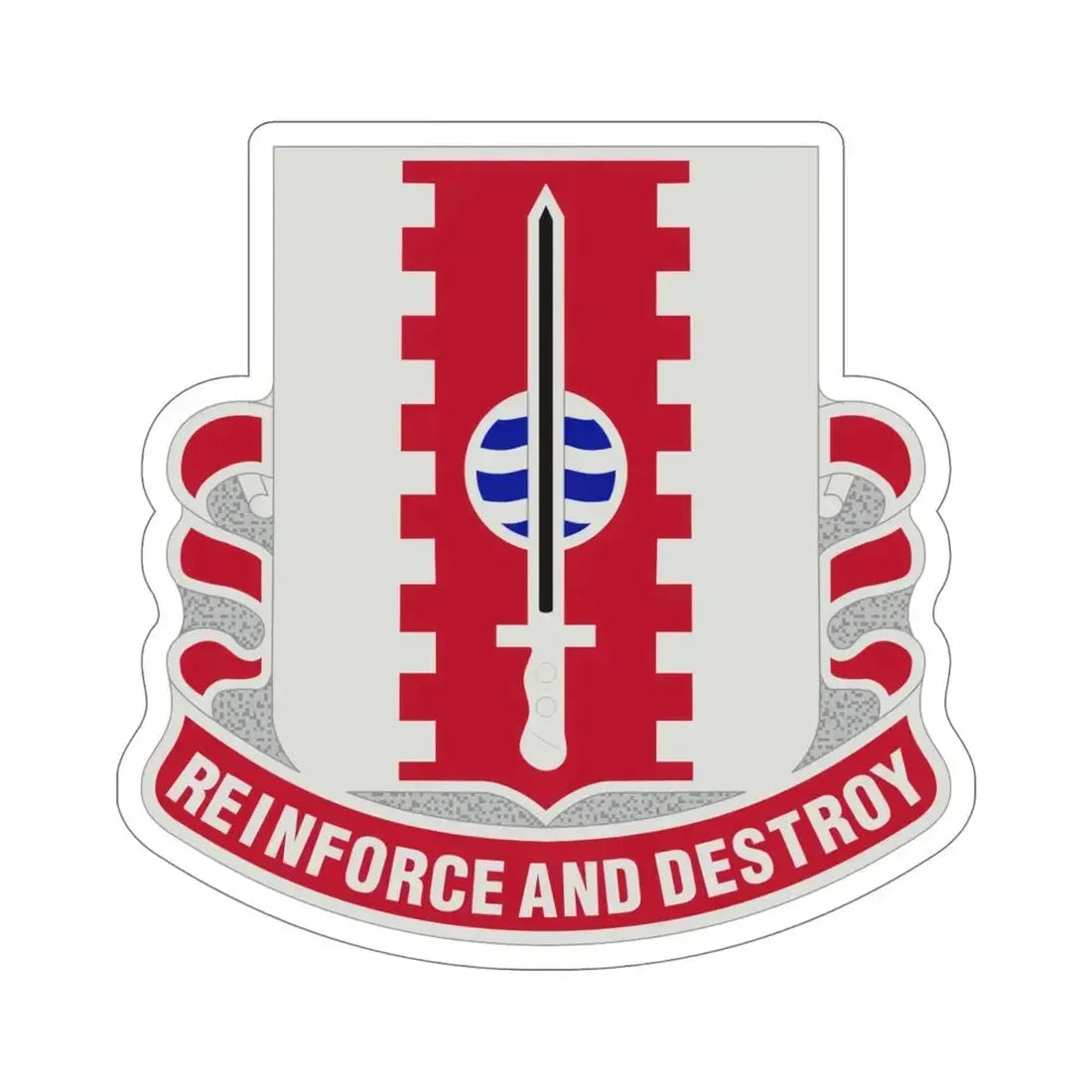 386 Engineer Battalion (U.S. Army) STICKER Vinyl Die-Cut Decal 6 Inch - The Sticker Space