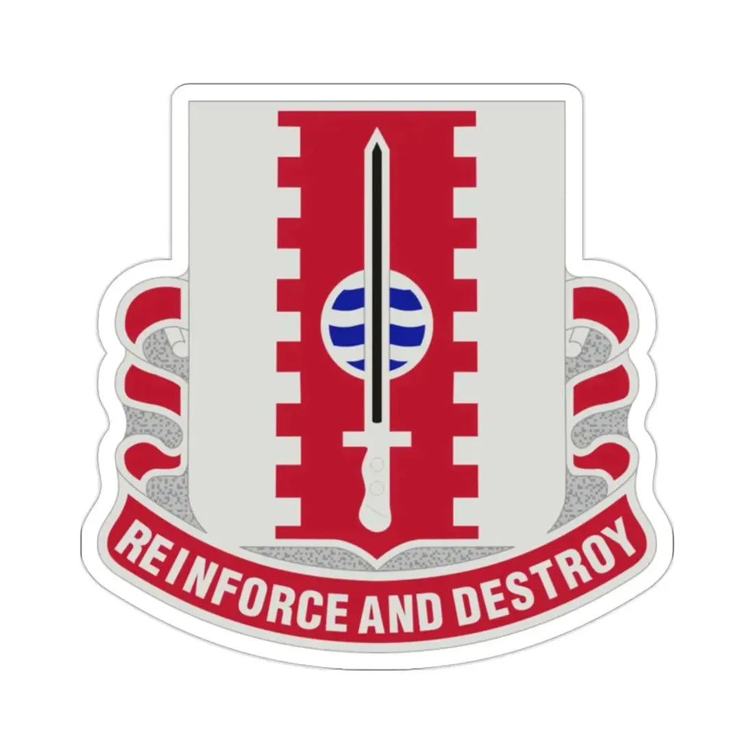 386 Engineer Battalion (U.S. Army) STICKER Vinyl Die-Cut Decal - The Sticker Space