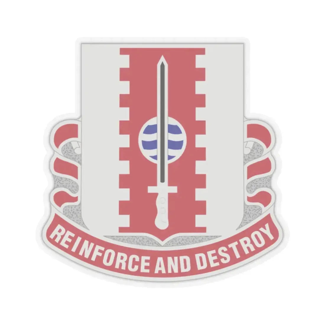 386 Engineer Battalion (U.S. Army) STICKER Vinyl Kiss-Cut Decal 2 Inch Transparent - The Sticker Space