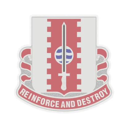 386 Engineer Battalion (U.S. Army) STICKER Vinyl Kiss-Cut Decal 2 Inch Transparent - The Sticker Space