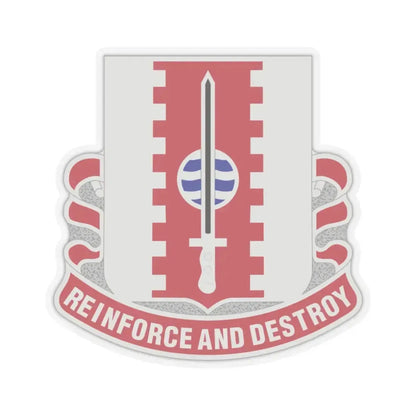 386 Engineer Battalion (U.S. Army) STICKER Vinyl Kiss-Cut Decal 3 Inch Transparent - The Sticker Space