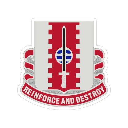 386 Engineer Battalion (U.S. Army) Transparent STICKER Die-Cut Vinyl Decal 3 Inch - The Sticker Space