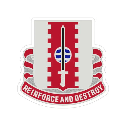 386 Engineer Battalion (U.S. Army) Transparent STICKER Die-Cut Vinyl Decal 4 Inch - The Sticker Space