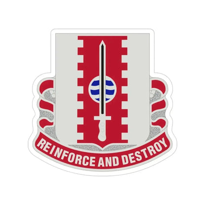 386 Engineer Battalion (U.S. Army) Transparent STICKER Die-Cut Vinyl Decal 5 Inch - The Sticker Space