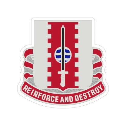 386 Engineer Battalion (U.S. Army) Transparent STICKER Die-Cut Vinyl Decal 6 Inch - The Sticker Space