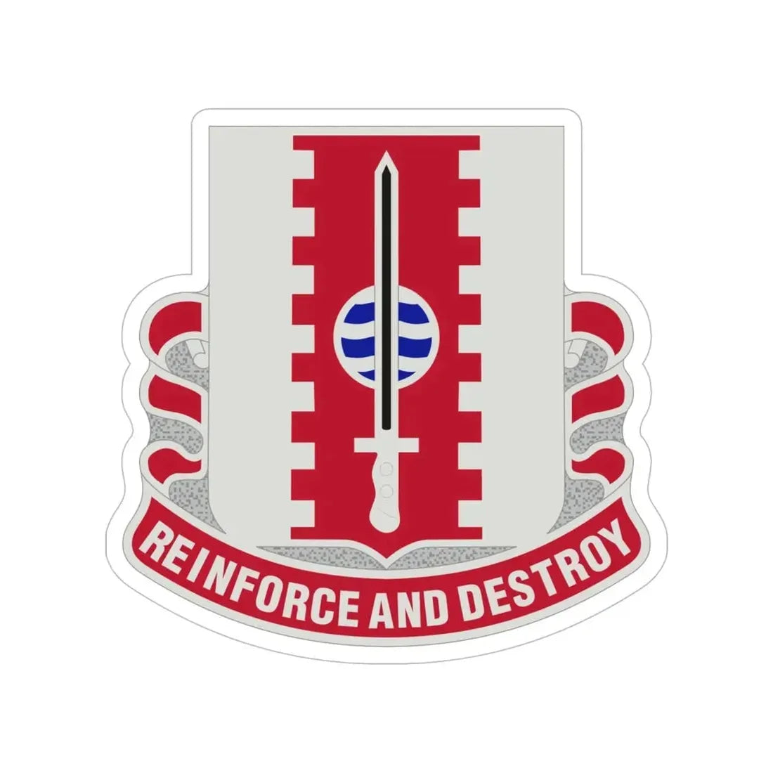 386 Engineer Battalion (U.S. Army) Transparent STICKER Die-Cut Vinyl Decal - The Sticker Space