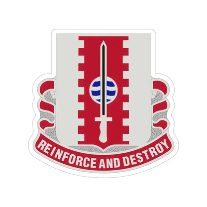 386 Engineer Battalion (U.S. Army) Transparent STICKER Die-Cut Vinyl Decal - The Sticker Space