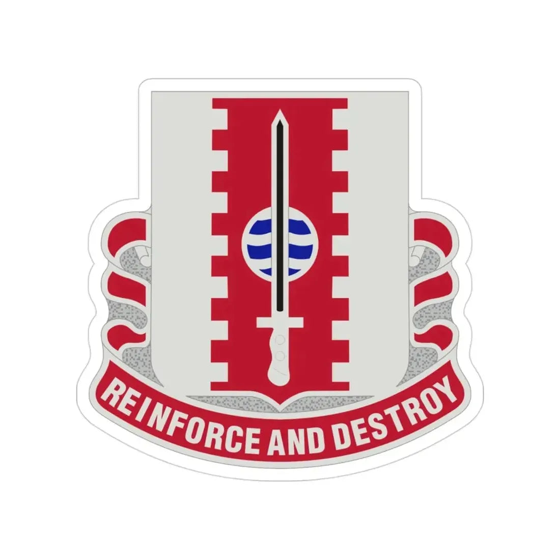 386 Engineer Battalion (U.S. Army) Transparent STICKER Die-Cut Vinyl Decal - The Sticker Space