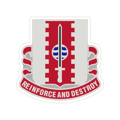 386 Engineer Battalion (U.S. Army) Transparent STICKER Die-Cut Vinyl Decal - The Sticker Space