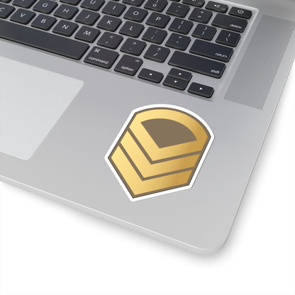 04. KLF SFC (Kuwait) (Military Rank) STICKER Vinyl Kiss-Cut Decal