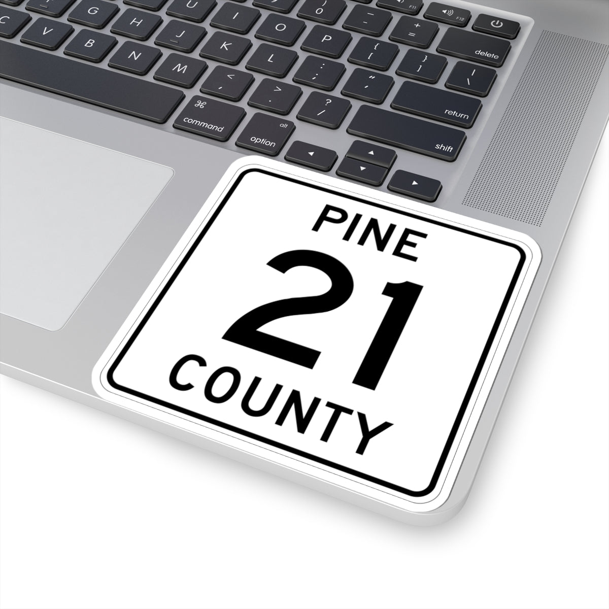 Pine County Route 21 MN (Minnesota) (Road Sign) STICKER Vinyl Kiss-Cut Decal