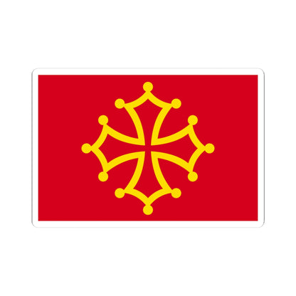 Flag of Occitania (France) STICKER Vinyl Kiss-Cut Decal