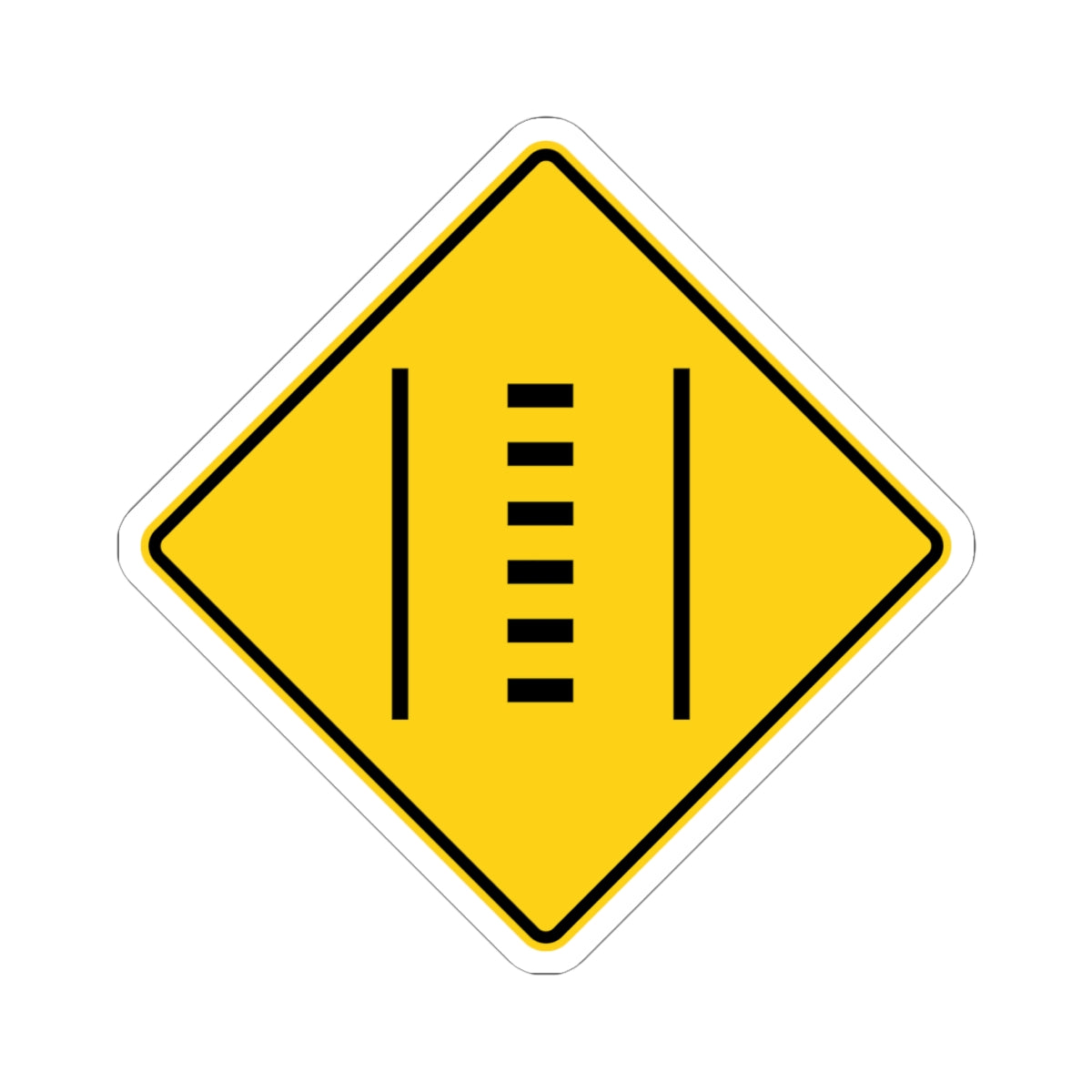 MUTCD-PR W17-3b (Puerto Rico) (Road Sign) STICKER Vinyl Kiss-Cut Decal