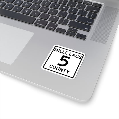 Mille Lacs County 5 MN (Minnesota) (Road Sign) STICKER Vinyl Kiss-Cut Decal