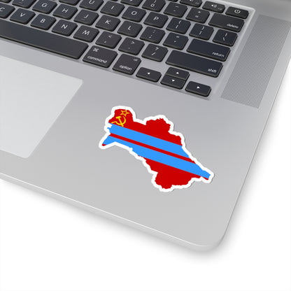 Flag map of the Turkmen SSR 1953-1991 Flag map of Turkmenistan 19911992 (Turkmenistan) STICKER Vinyl Kiss-Cut Decal