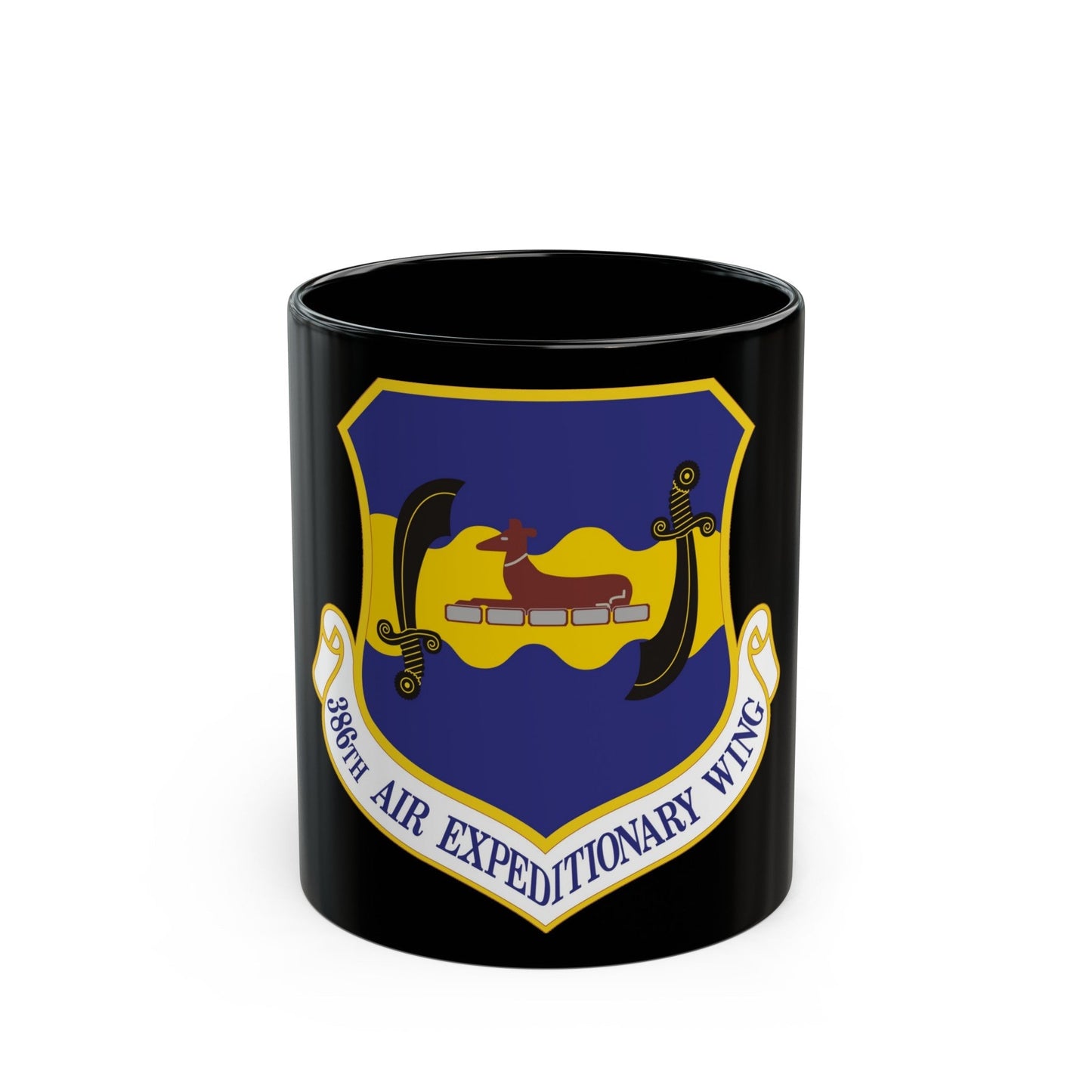 386th Air Expeditionary Wing (U.S. Air Force) Black Coffee Mug-11oz-The Sticker Space