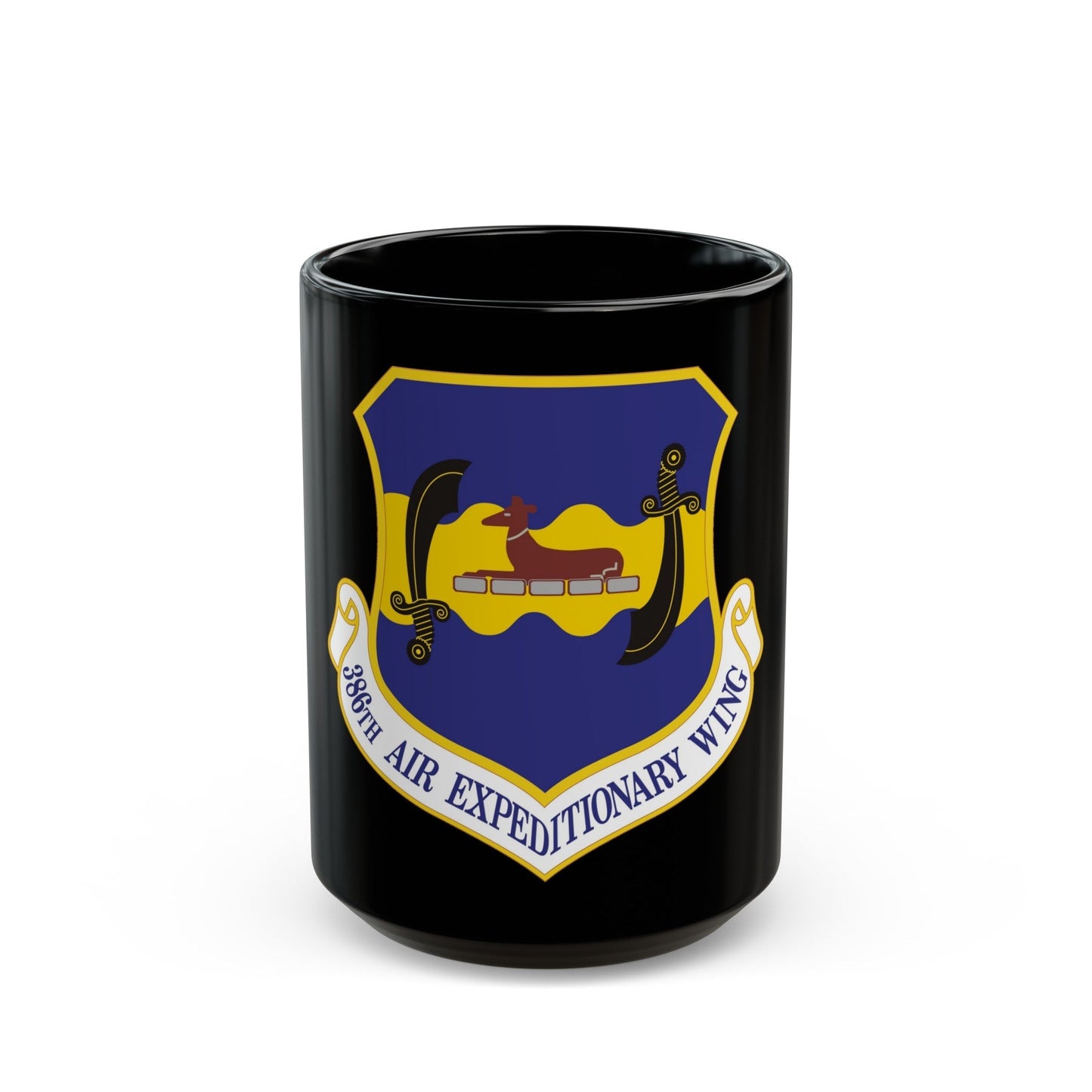 386th Air Expeditionary Wing (U.S. Air Force) Black Coffee Mug-15oz-The Sticker Space