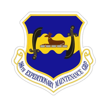386th Expeditionary Maintenance Group (U.S. Air Force) STICKER Vinyl Die-Cut Decal 4 Inch - The Sticker Space