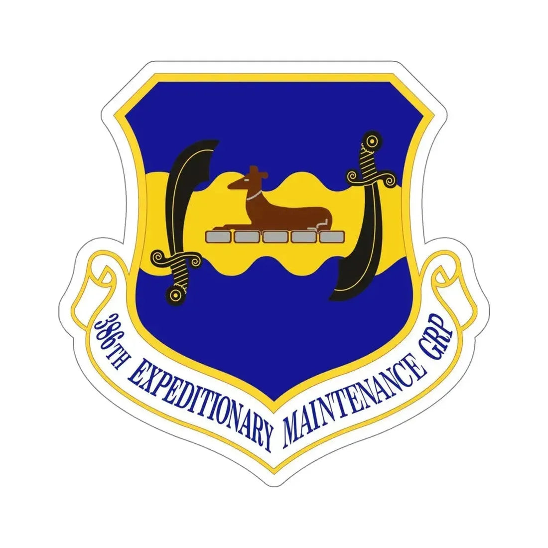 386th Expeditionary Maintenance Group (U.S. Air Force) STICKER Vinyl Die-Cut Decal - The Sticker Space