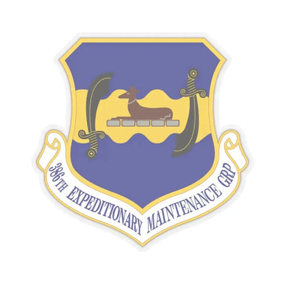 386th Expeditionary Maintenance Group (U.S. Air Force) STICKER Vinyl Kiss-Cut Decal 6 Inch Transparent - The Sticker Space