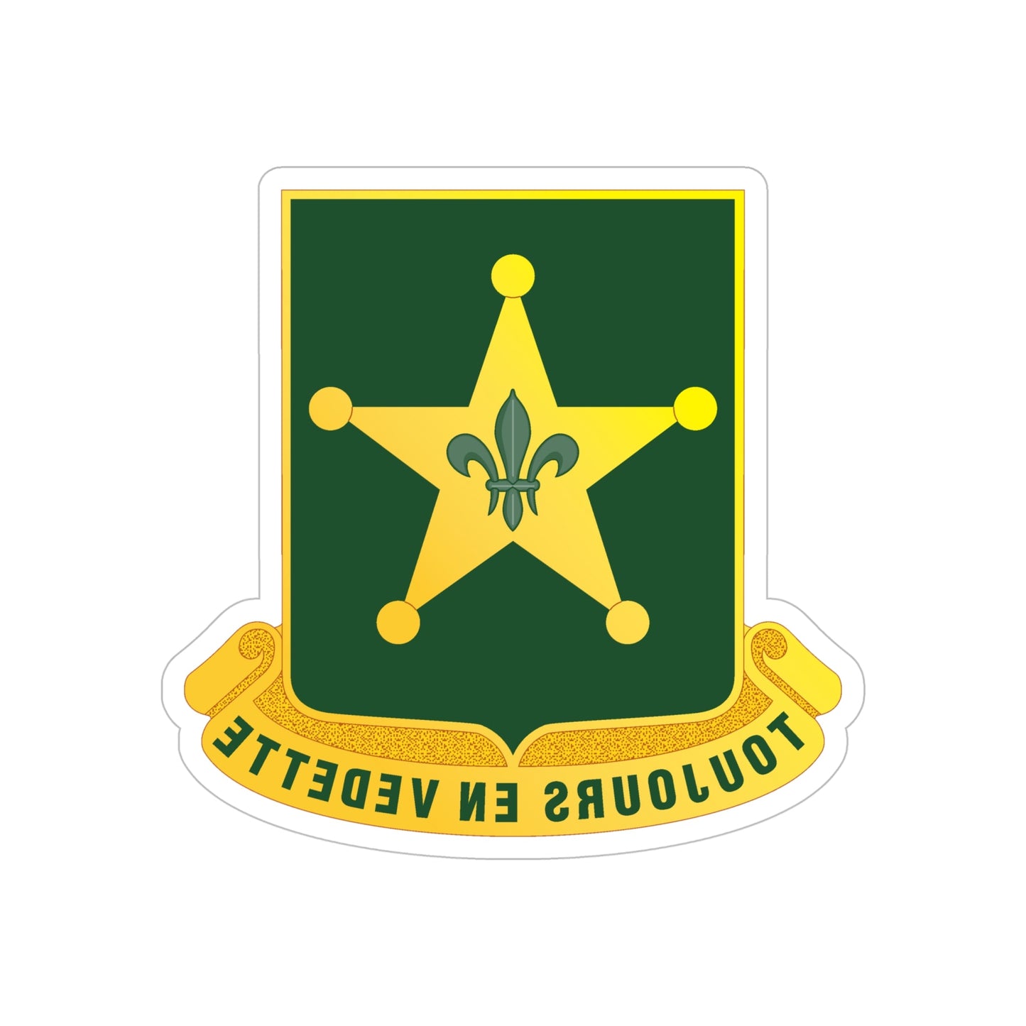 387 Military Police Battalion (U.S. Army) REVERSE PRINT Transparent STICKER-6" × 6"-The Sticker Space