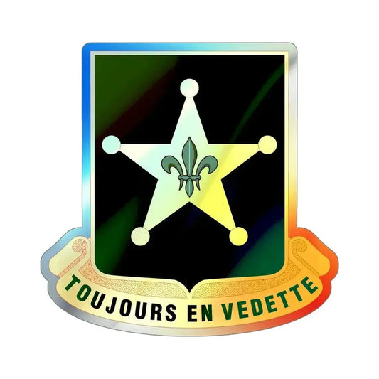 387 Military Police Battalion (U.S. Army) Holographic STICKER Die-Cut Vinyl Decal 6 Inch Holographic - The Sticker Space