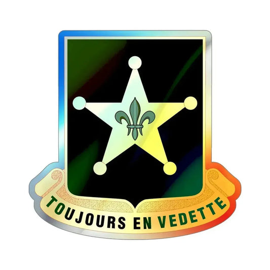 387 Military Police Battalion (U.S. Army) Holographic STICKER Die-Cut Vinyl Decal 6 Inch Holographic - The Sticker Space