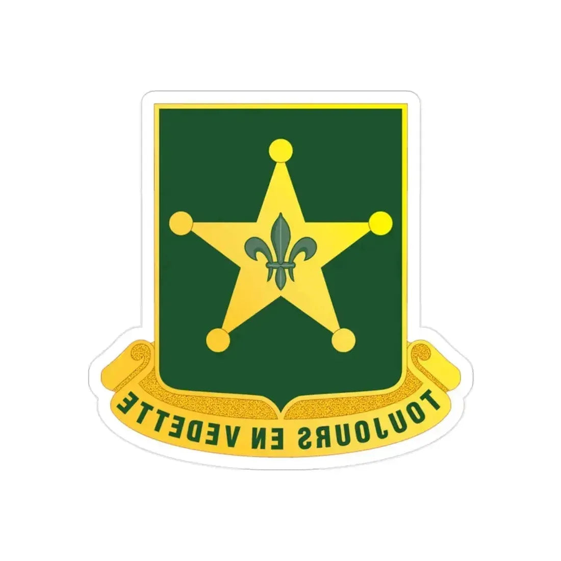 387 Military Police Battalion (U.S. Army) REVERSE PRINT Transparent Die-Cut STICKER 2 Inch Die-Cut Transparent - The Sticker Space
