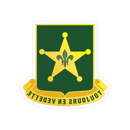 387 Military Police Battalion (U.S. Army) REVERSE PRINT Transparent Die-Cut STICKER 3 Inch Die-Cut Transparent - The Sticker Space