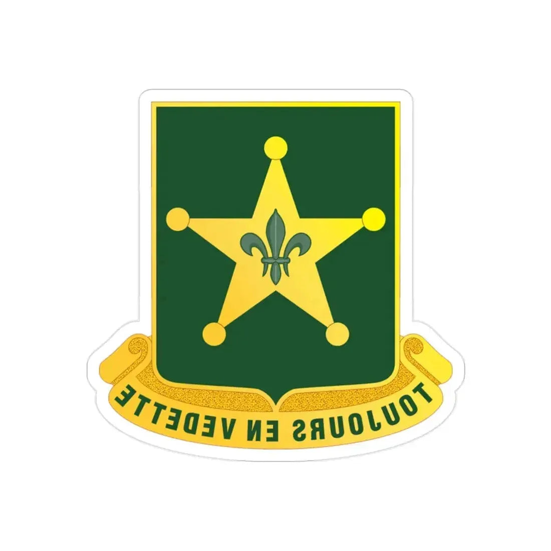 387 Military Police Battalion (U.S. Army) REVERSE PRINT Transparent Die-Cut STICKER - The Sticker Space