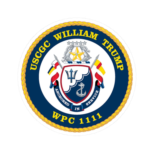 USCGC William Trump WPC 1111 (U.S. Coast Guard) STICKER Vinyl Kiss-Cut Decal