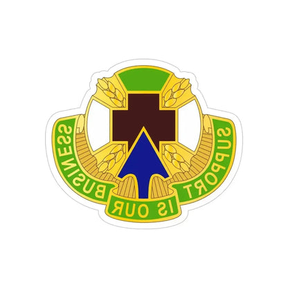 388 Medical Battalion (U.S. Army) REVERSE PRINT Transparent Die-Cut STICKER - The Sticker Space