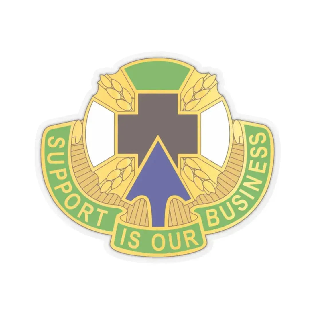 388 Medical Battalion (U.S. Army) STICKER Vinyl Kiss-Cut Decal 2 Inch Transparent - The Sticker Space