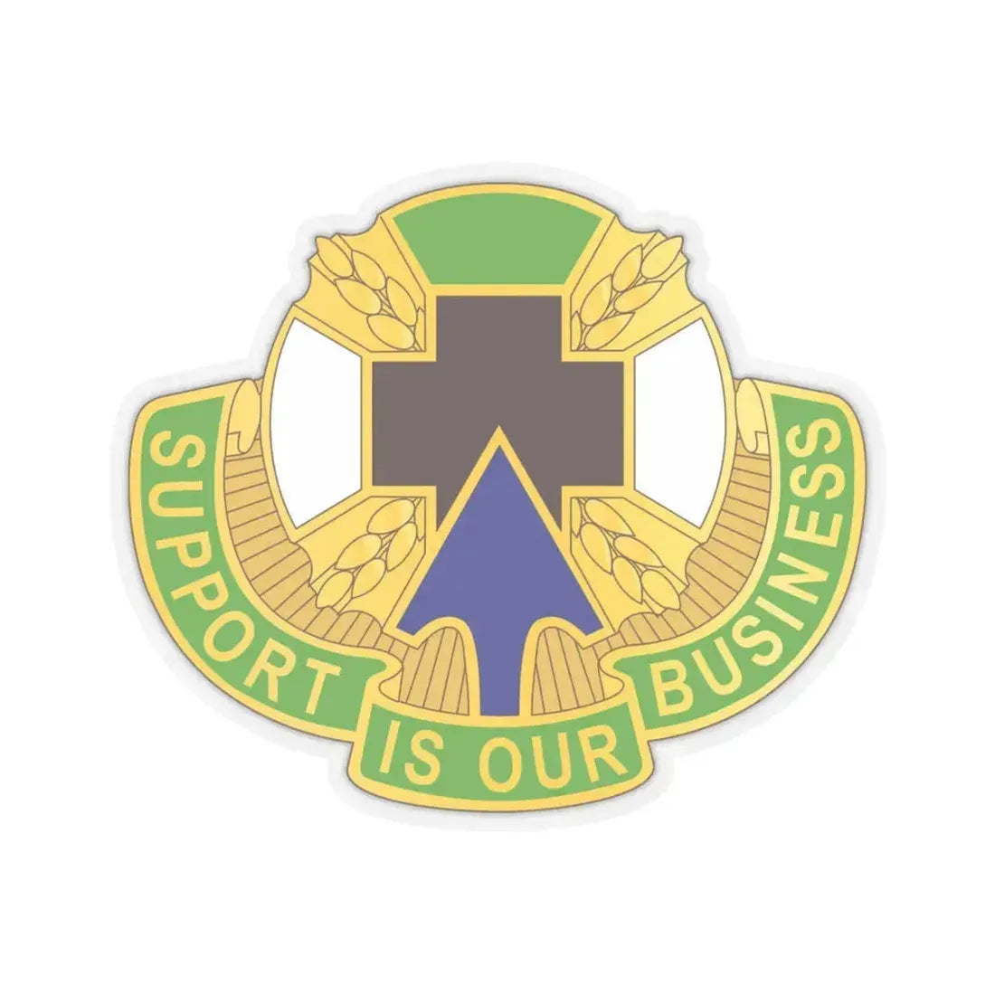 388 Medical Battalion (U.S. Army) STICKER Vinyl Kiss-Cut Decal 4 Inch Transparent - The Sticker Space