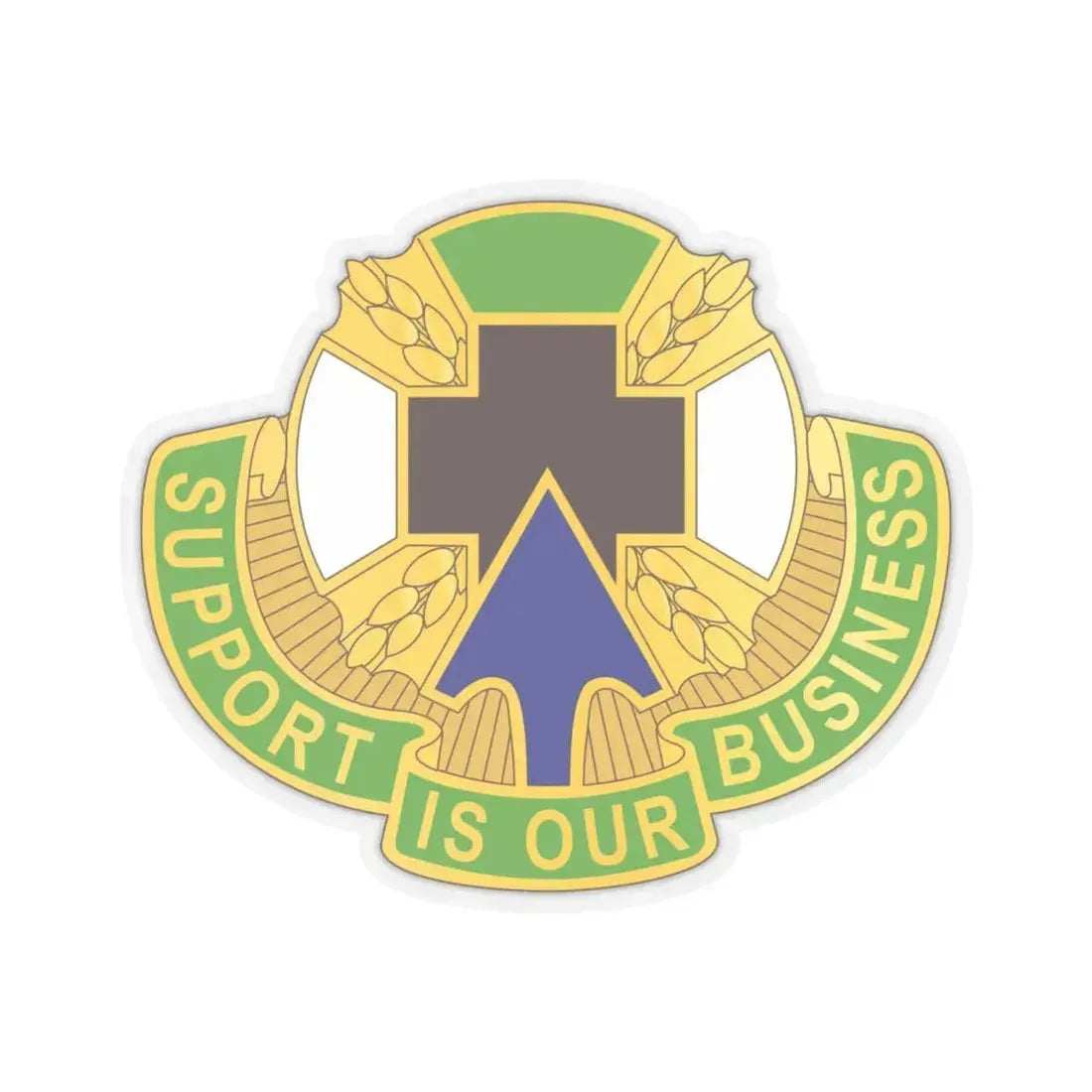 388 Medical Battalion (U.S. Army) STICKER Vinyl Kiss-Cut Decal 6 Inch Transparent - The Sticker Space