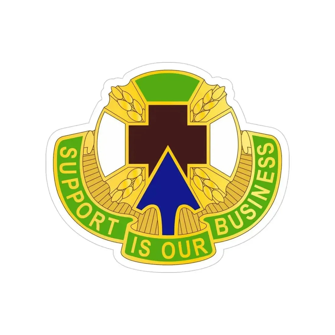 388 Medical Battalion (U.S. Army) Transparent STICKER Die-Cut Vinyl Decal 4 Inch - The Sticker Space