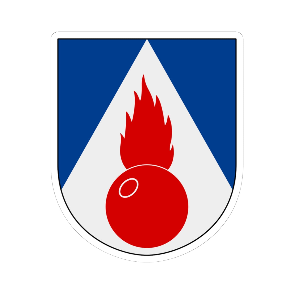 Artilleriregementet 921. kompaniet vapen (Sweden) (Coat of Arms) STICKER Vinyl Kiss-Cut Decal